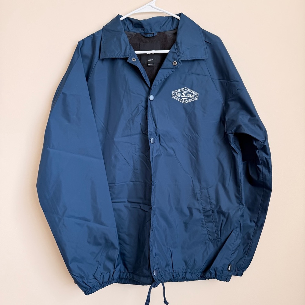 Vans Men's Navy Windbreaker Jacket